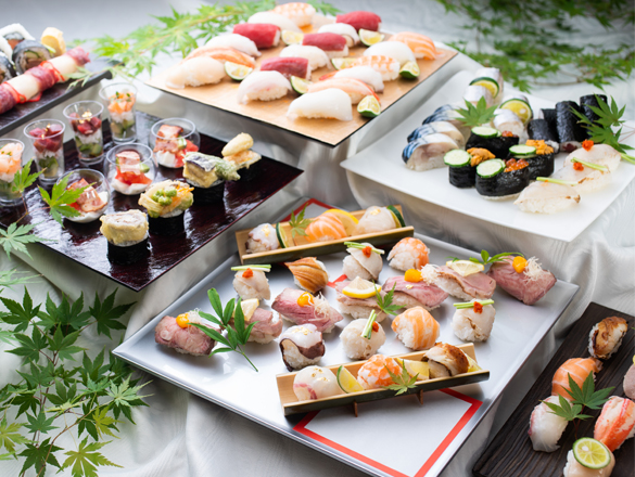 和食料理人が創る、個性豊かな寿司ビュッフェ！